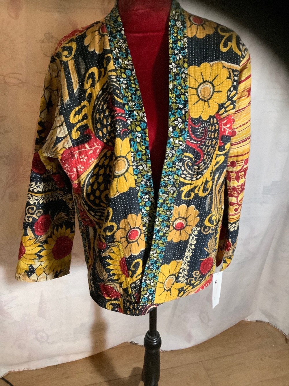 Women’s Graphic kimono Jacket xl new